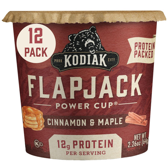 Kodiak Cakes Pancake On The Go, Cinnamon And Maple, 2.26 Ounce (Pack Of 12) Kodiak Cakes Pancake On The Go, Cinnamon And Maple, 2.26 Ounce (Pack Of 12)