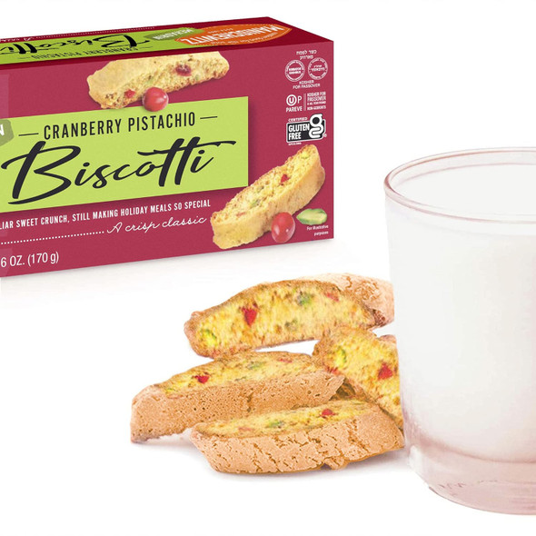 Manischewitz Gluten Cranberry Pistachio Biscotti, 6Oz Dairy , Grain , Kosher For Passover