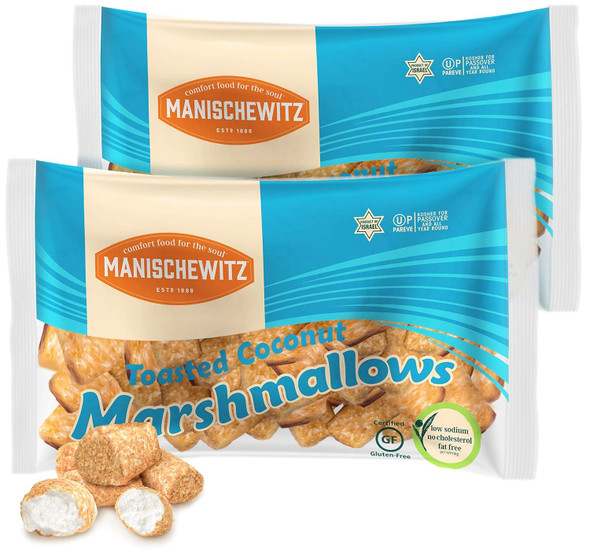 Manischewitz Toasted Coconut Marshmallows, 10 Oz (3 Pack) Kosher Marshmallows Big Marshmallows