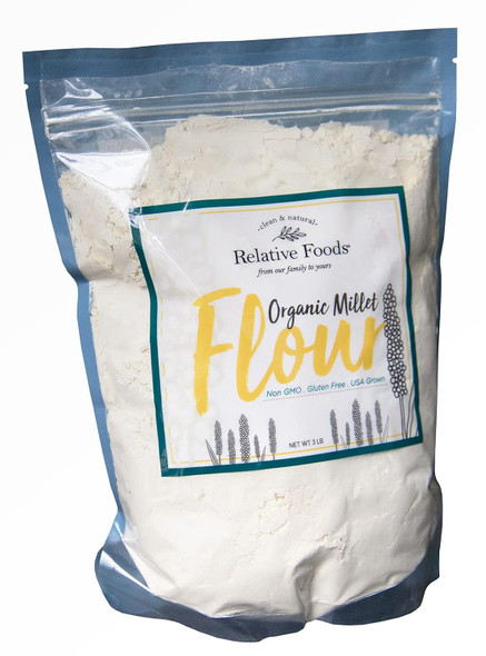 Millet Flour 3 Pounds Usda Organic, Gluten , Sourced 100% From The Usa Dry Milled With No Additives Millet Flour 3 Pounds Usda Organic, Gluten , Sourced 100% From The Usa Dry Milled With No Additives