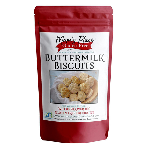 Mom'S Place Gluten Buttermilk Biscuit Mix Dairy- & Easy To Prepare Delicious And Healthy Biscuits For Breakfast, Brunch, Or Dinner, Makes 8-9 Biscuits