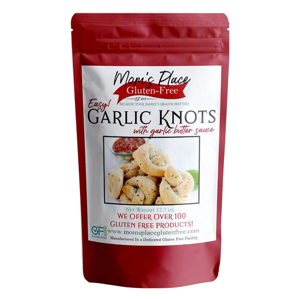 Mom'S Place Gluten Garlic Knots Mix With Garlic Butter Sauce