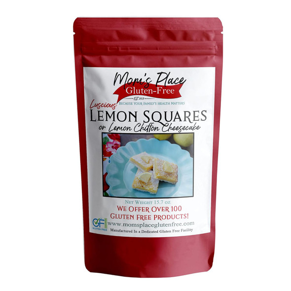 Mom'S Place Gluten Luscious Lemon Squares Mix - Easy To Make, 1 Pack, 18 Servings, Per Serving - Delicious And Healthy Gluten Desserts