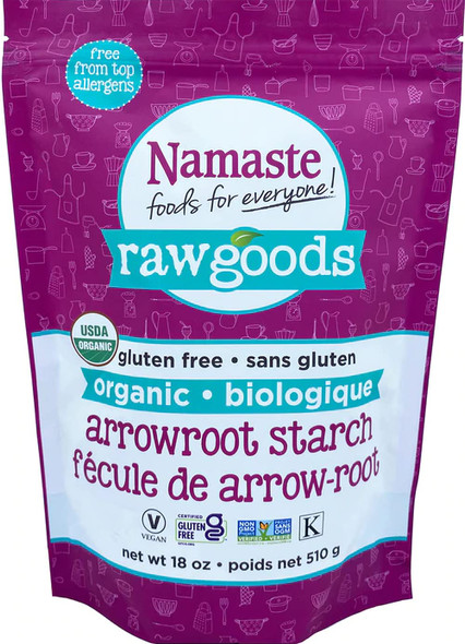 Namaste Foods Organic Arrowroot Starch, Gluten , 18-Ounce (Pack Of 6) – Allergen Namaste Foods Organic Arrowroot Starch, Gluten , 18-Ounce (Pack Of 6) – Allergen
