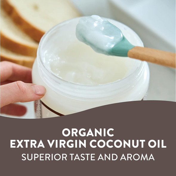 Nature'S Way Organic Extra Virgin Coconut Oil, Pure And Unrefined, 62% Mcts, 1
