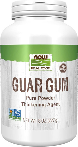 Now Foods, Guar Gum Powder, 100% Pure Powder, Natural Thickener, Gluten-, 8-