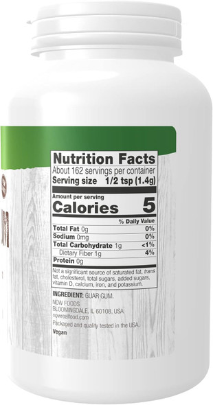 Now Foods, Guar Gum Powder, 100% Pure Powder, Natural Thickener, Gluten-, 8-