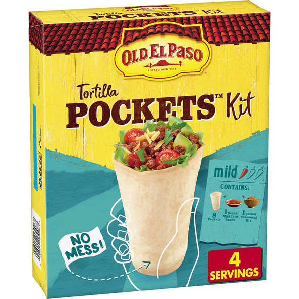 Old El Paso Tortilla Pockets Dinner Kit, 12.4 Oz