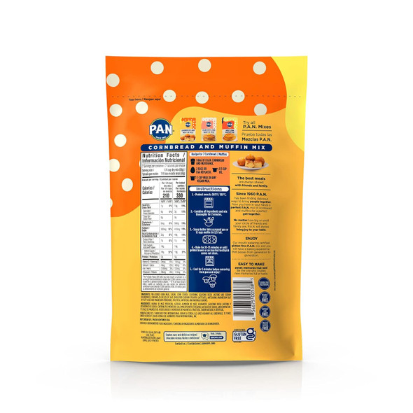 P.A.N Cornbread And Muffin Mix – Gluten Baking Mix 0.9 Lb. (6 Pack)