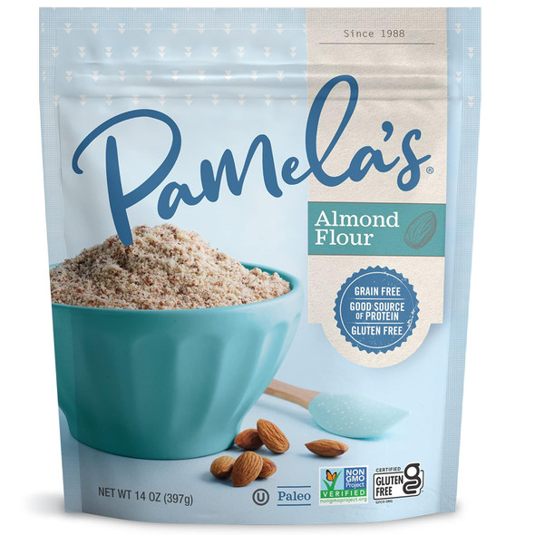 Pamela'S Almond Flour, Good Source Of Protein, Kosher & Paleo Friendly, Grain , Gluten & Non-Gmo, 14 Ounce (Pack Of 6)