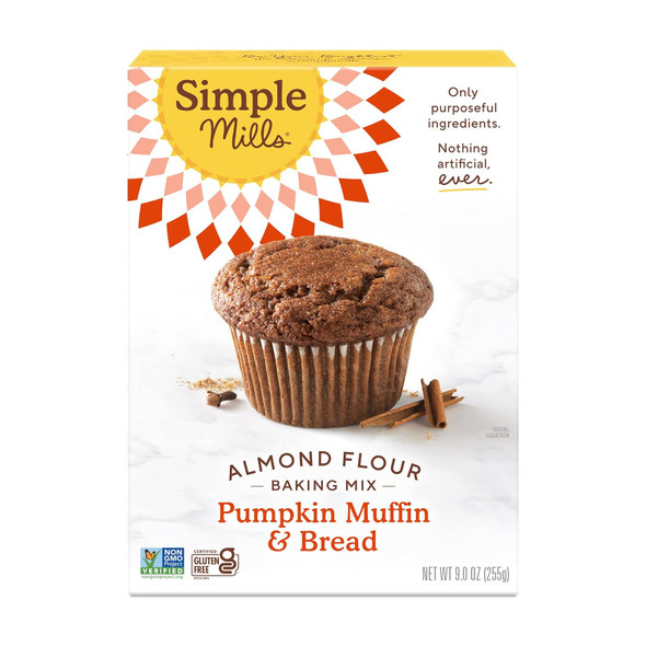 Simple Mills Almond Flour Baking Mix, Pumpkin Muffin & Bread Mix - Gluten , Plant Based, Paleo Friendly, 9 Ounce (Pack Of 1) Simple Mills Almond Flour Baking Mix, Pumpkin Muffin & Bread Mix - Gluten , Plant Based, Paleo Friendly, 9 Ounce (Pack Of 1)