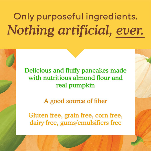 Simple Mills Almond Flour Pancake & Waffle Mix, Pumpkin - Gluten , Plant Based, Paleo Friendly, Breakfast 10.7 Ounce (Pack Of 1)