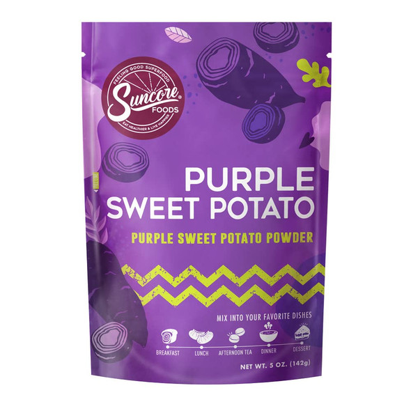 Suncore Foods Purple Sweet Potato Powder, Purple Food Coloring Powder, Gluten-, Non-Gmo, 5Oz (1 Pack)