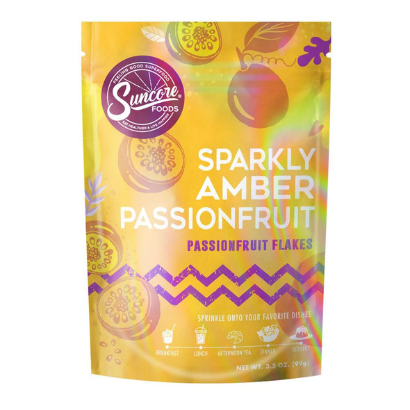 Suncore Foods Sparkling Passionfruit Flakes, Golden Yellow Food Flakes, Gluten-, Non-Gmo, 3.5Oz (1 Pack) Suncore Foods Sparkling Passionfruit Flakes, Golden Yellow Food Flakes, Gluten-, Non-Gmo, 3.5Oz (1 Pack)