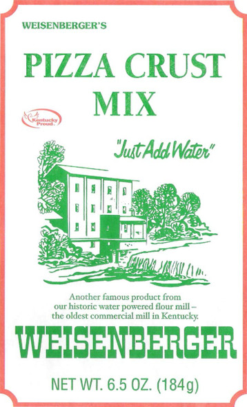 Weisenberger Pizza Crust Mix - Pizza Dough Mix For Homemade Pizza - Pizza Flour Mix For Pizza Crust Dough In Minutes - Premade Pizza Dough Fresh Ingredients, No Preservatives - 6.5 Oz, 12 Pack