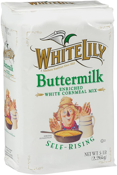 White Lily Buttermilk Corn Meal Self Rising 5 Lb Bag (Pack Of 2) By The Cup Swivel Spoons