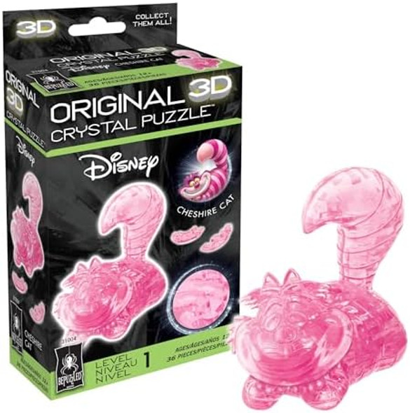 Bepuzzled Disney Cheshire Cat Original 3D Crystal Puzzle Perfect For Puzzlers Ages 12 And Up Challenging To Complete And Beautiful To Display Collect Them All