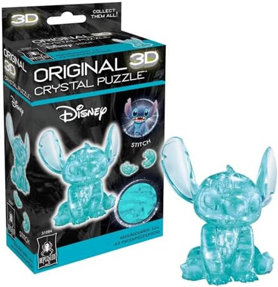 Bepuzzled Disney Stitch Original 3D Crystal Puzzle Perfect For Puzzlers Ages 12 And Up Challenging To Complete And Beautiful To Display Collect Them All