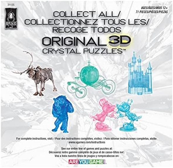 Bepuzzled Cinderella'S Carriage Deluxe Original 3D Crystal Puzzle Perfect For Puzzlers Ages 12 And Up Challenging To Complete And Beautiful To Display Collect Them All