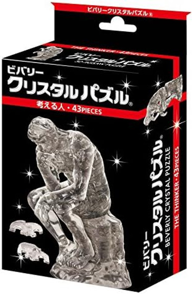 Beverly Crystal Clear 3D Puzzle - The Thinker (43Piece) Crystal Puzzle Beverly Crystal Clear 3D Puzzle - The Thinker (43Piece) Crystal Puzzle