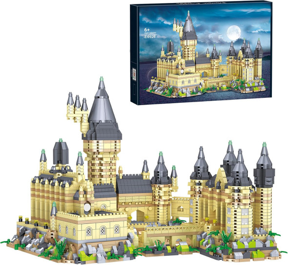 Bibilock 3000+Pcs Micro Mini Blocks Magic Castle Building Blocks Toys Creative Ideals Hog Tower Building Sets Best Choice For 14+ Boys Girls Or Adults