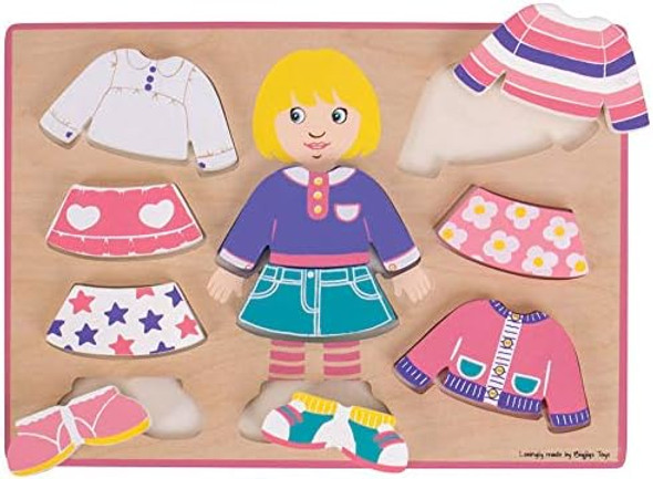 Bigjigs Toys Dressing Girl Puzzle - Mix & Matching Game Bigjigs Toys Dressing Girl Puzzle - Mix & Matching Game