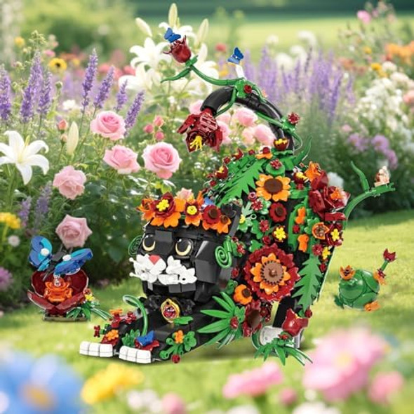Bsesparklion Flowers Cat Building Set For Adults - Animal Botanical Collection Model Toy For Home Office Decor Compatible With Lego Cat Flowers Idea For Kids Boys & Girls 10+ (1664 Pcs) Bsesparklion Flowers Cat Building Set For Adults - Animal Botanical Collection Model Toy For Home Office Decor Compatible With Lego Cat Flowers Idea For Kids Boys & Girls 10+ (1664 Pcs)