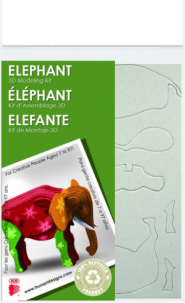 Creative Kids Trutru Elephant European 3D Puzzle Diy Craft Kit Arts And Crafts Model Kit