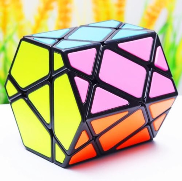 Cuberspeed 3X3 Hexagonal Prism Black Speed Cube Stickerless Magic Cube Different Shapes Cube With Titles Puzzle Cuberspeed 3X3 Hexagonal Prism Black Speed Cube Stickerless Magic Cube Different Shapes Cube With Titles Puzzle