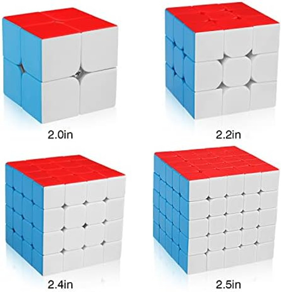 D-Fantixspeed Cube Set Meilong Mf2S 2X2 Mf3S 3X3 Mf4S 4X4 Mf5S 5X5 Stickerless Speed Cubes Bundle With Box D-Fantixspeed Cube Set Meilong Mf2S 2X2 Mf3S 3X3 Mf4S 4X4 Mf5S 5X5 Stickerless Speed Cubes Bundle With Box