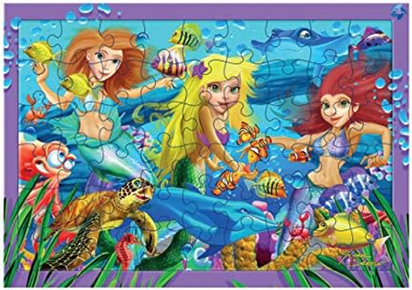 Deluxebase 3D Livelife Tray Jigsaw Puzzle - Mermaid Magic. Lenticular 3D Mermaid Puzzle With 40 Pieces Tray Puzzle Range From Deluxebase. Original Artwork Licensed From Renowned Artist Michael Searle