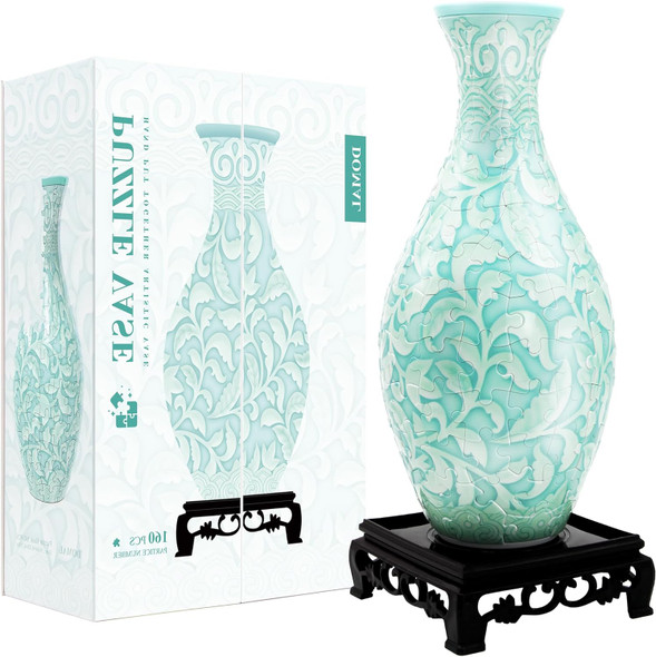 Domal 3D Puzzle Vase For Adults Unique Flower Vase With 160 Curved Pieces Unique Adult Crafts s For Women Diy Craft Kit For Flower Arrangements And Home Decor