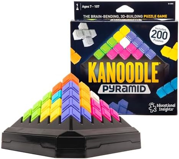 Educational Insights Kanoodle Pyramid - 3D Brain Teaser Puzzles Single Player Brain Game Handheld Travel Games For Kids Challenging Logic Puzzle Games And s For Kids Teens & Adults Ages 7+ Educational Insights Kanoodle Pyramid - 3D Brain Teaser Puzzles Single Player Brain Game Handheld Travel Games For Kids Challenging Logic Puzzle Games And s For Kids Teens & Adults Ages 7+