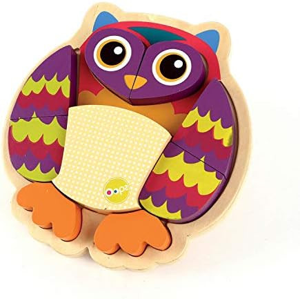 Epoch OOPS Happy Puzzle - Wooden Toy Puzzle for Toddlers Owl Character
B00NMK1IAG