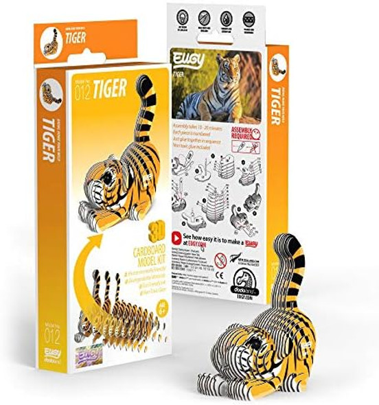 Eugy Tiger 3D Puzzle - 34 Piece Eco-Friendly Educational Toy Puzzle for Boys Girls & Kids Ages 6+
B08GLGDTWC