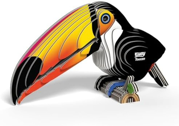 Eugy Toucan 3D Puzzle - 34 Piece Eco-Friendly Educational Toy Puzzle for Boys Girls & Kids Ages 6+
B0DD6J1MQP