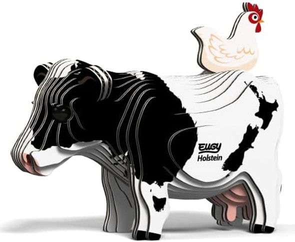 Eugy Holstein Cow 3D Puzzle 23 Piece Eco-Friendly Educational Toy Puzzles for Boys Girls & Kids Ages 6+
B09RQQF6JY