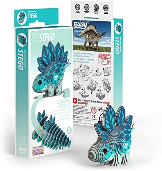 Eugy Stegosaurus Dinosaur 3D Puzzle 22 Piece Eco-Friendly Educational Toy Puzzles for Boys Girls & Kids Ages 6+
B08GLGZY55