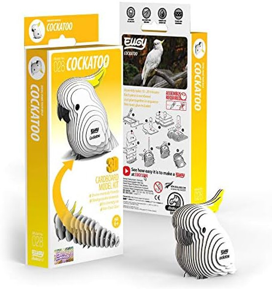 Eugy Cockatoo 3D Puzzle 22 Piece Eco-Friendly Educational Toy Puzzles for Boys Girls & Kids Ages 6+
B08GNSP7DJ