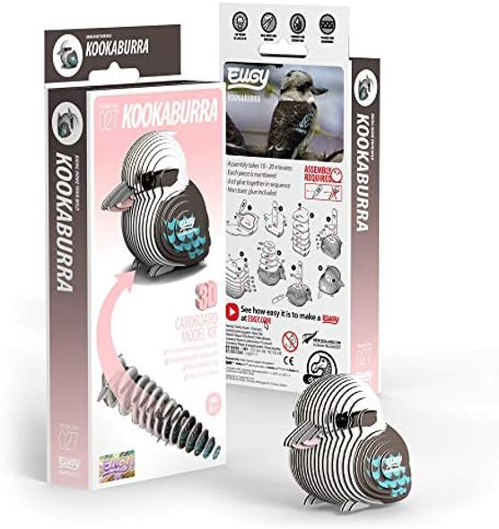 Eugy Kookaburra 3D Puzzle - 27 Piece Eco-Friendly Educational Toy Puzzle for Boys Girls & Kids Ages 6+
B08GPH988N