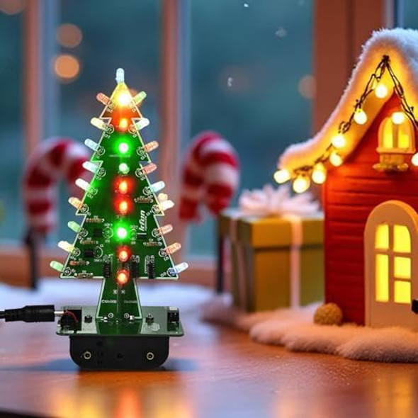 Gikfun Christmas Tree 3D Xmas Tree Led DIY Kits 7 Color Flash Circuit LED EK1697
B0142H2HBQ