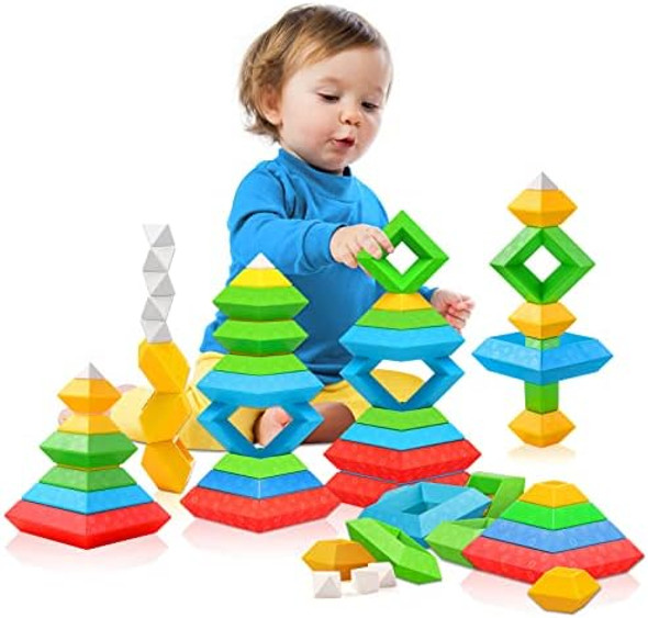 Hieoby Montessori Toys for 1 2 3 4 Year Old Boys Girls Toddlers Preschool Learning Activities 30Pcs Building Blocks Stacking Educational Toys STEM Sensory s for Kids Age 1-2 2-4
B09MFP8GS9 Hieoby Montessori Toys for 1 2 3 4 Year Old Boys Girls Toddlers Preschool Learning Activities 30Pcs Building Blocks Stacking Educational Toys STEM Sensory s for Kids Age 1-2 2-4
B09MFP8GS9