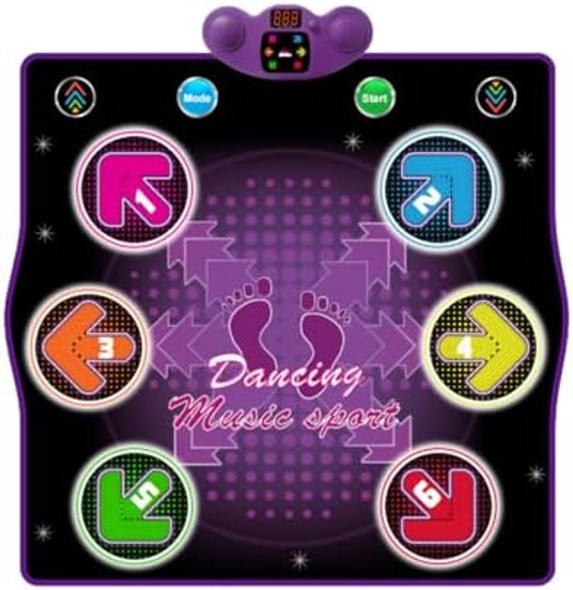 Htasktexeh Dance mat Toys for Kids Ages 3-12 and Adults Electronic Dance Pad with Light-up 6-Button Connectable to Cell Phone Musical Dance Toys with 6 Game Modes Birthday for Kids
B0DTK6PMG8