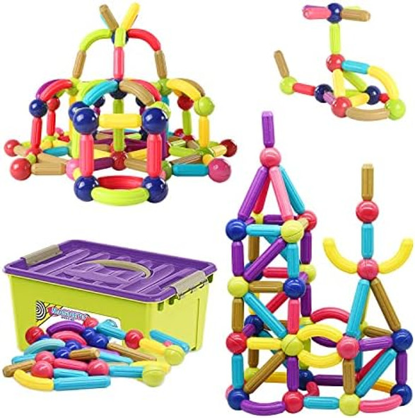 Huaker 88 Piece Magnetic Balls and Rods SetMagnetic Building Toys Colorful DIY STEM Building Blocks Sticks for Ages 3+ Year Old Children Boy Girl Educational Construction Toy
B09SZ6TWN5 Huaker 88 Piece Magnetic Balls and Rods SetMagnetic Building Toys Colorful DIY STEM Building Blocks Sticks for Ages 3+ Year Old Children Boy Girl Educational Construction Toy
B09SZ6TWN5