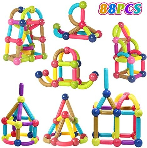 Huaker 88 Piece Magnetic Balls and Rods SetMagnetic Building Toys Colorful DIY STEM Building Blocks Sticks for Ages 3+ Year Old Children Boy Girl Educational Construction Toy
B09SZ6TWN5 Huaker 88 Piece Magnetic Balls and Rods SetMagnetic Building Toys Colorful DIY STEM Building Blocks Sticks for Ages 3+ Year Old Children Boy Girl Educational Construction Toy
B09SZ6TWN5