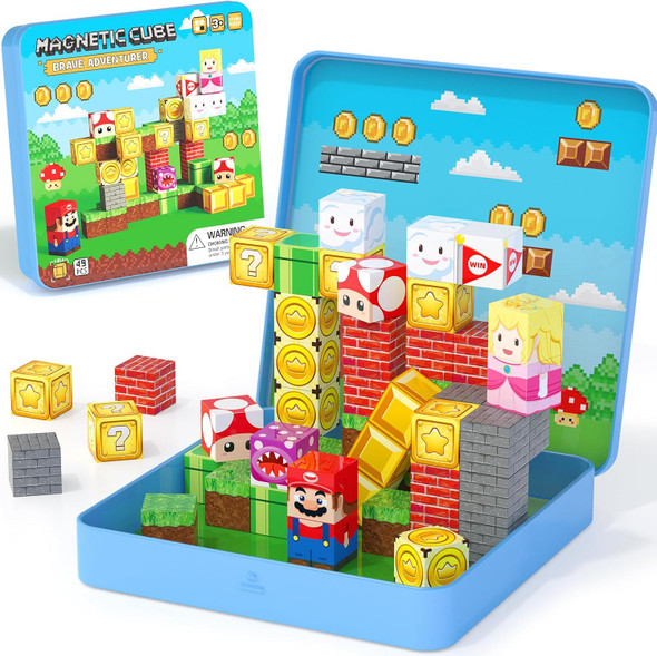 Hunloot Magnetic Building Blocks Travel Toys for Kids Ages 4-8 Toddler Magnetic Cubes STEM Learning Set with Iron Storage Box – Portable Construction Toys for Boys Girls 3-5
B0DQSQP4M2 Hunloot Magnetic Building Blocks Travel Toys for Kids Ages 4-8 Toddler Magnetic Cubes STEM Learning Set with Iron Storage Box – Portable Construction Toys for Boys Girls 3-5
B0DQSQP4M2