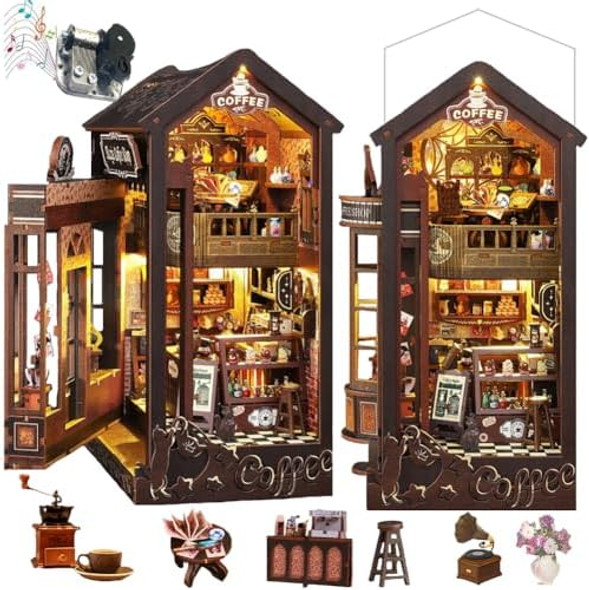 Iiecrkiie DIY Miniature Coffee Shop Book Nook Kit LED Light Dollhouse Model 3D Puzzle Assembly Bookend for Adult
B0F9KMT3M5 Iiecrkiie DIY Miniature Coffee Shop Book Nook Kit LED Light Dollhouse Model 3D Puzzle Assembly Bookend for Adult
B0F9KMT3M5