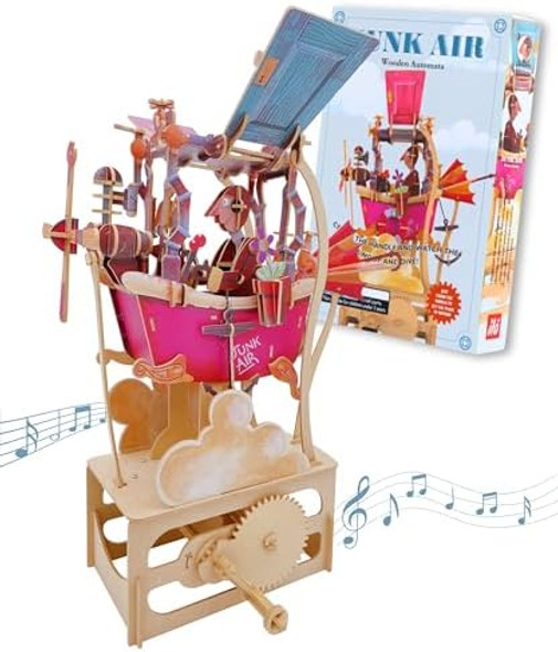 Ilo 3D Puzzles for Adults DIY Mechanical Wooden Puzzle Model Kit for Adults & Teens Building Sets for Kids 14+ STEM Toys Brainteaser Unique Decor Music Box Optional Not Included Junk Air
B0CRK46LB3