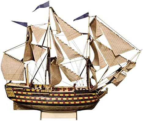 Inquwan HMS Victory 3D Wooden Puzzle DIY Ship Craft Laser-Cut Model Kits to Build for Adults 1:200
B089YGB4VN