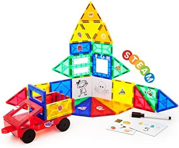 Instablock 45pcs Magnetic Tiles Stickers Mini Whiteboards and Car Set Magnet Building Blocks STEAM Learning Preschool Montessori Educational Sensory Toy for Age 3 + Kids Toddlers Boys & Girls 3D
B09R84YYQF Instablock 45pcs Magnetic Tiles Stickers Mini Whiteboards and Car Set Magnet Building Blocks STEAM Learning Preschool Montessori Educational Sensory Toy for Age 3 + Kids Toddlers Boys & Girls 3D
B09R84YYQF